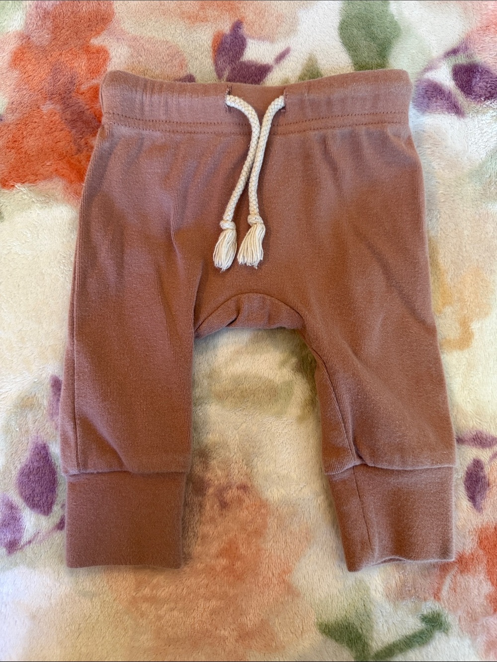 Mebie Baby Baby Drawstring Joggers in Dusty Rose